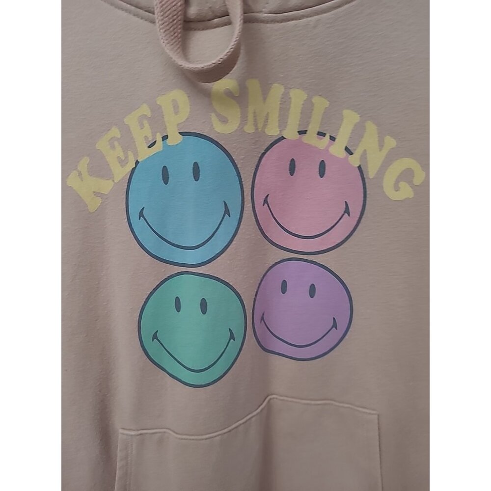 American Eagle Women Pullover S Big Hugs Keep Smiling Graphic Oversized Hoodie - Picture 14 of 14